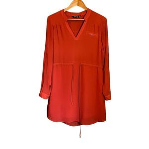 3 for $30! Fate orangey long sleeve dress.